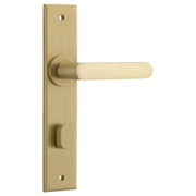 Osaka Lever Brushed Brass Chamfered Backplate