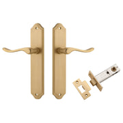 Stirling Lever Shouldered Backplate Passage Kit Brushed Brass