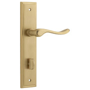 Stirling Lever Stepped Backplate Brushed Brass
