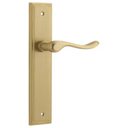 Stirling Lever Stepped Backplate Brushed Brass