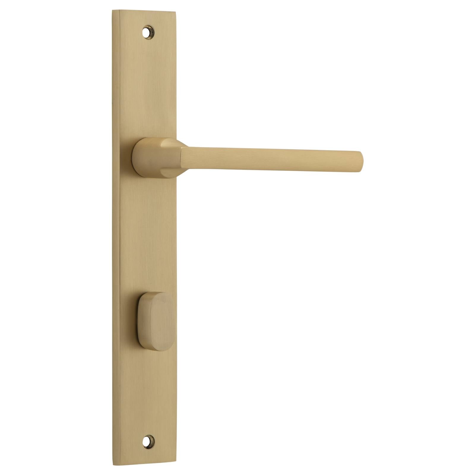 Baltimore Lever Rectangular Backplate Brushed Brass