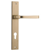 Annecy Lever Rectangular Backplate Brushed Brass
