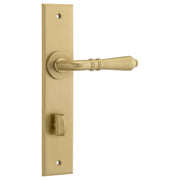 Sarlat Lever Brushed Brass Chamfered Backplate
