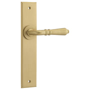 Sarlat Lever Brushed Brass Chamfered Backplate