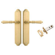Sarlat Lever Shouldered Backplate Passage Kit Brushed Gold PVD