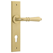 Sarlat Lever Brushed Gold Pvd Chamfered Backplate