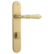 Sarlat Lever Oval Backplate Brushed Gold PVD