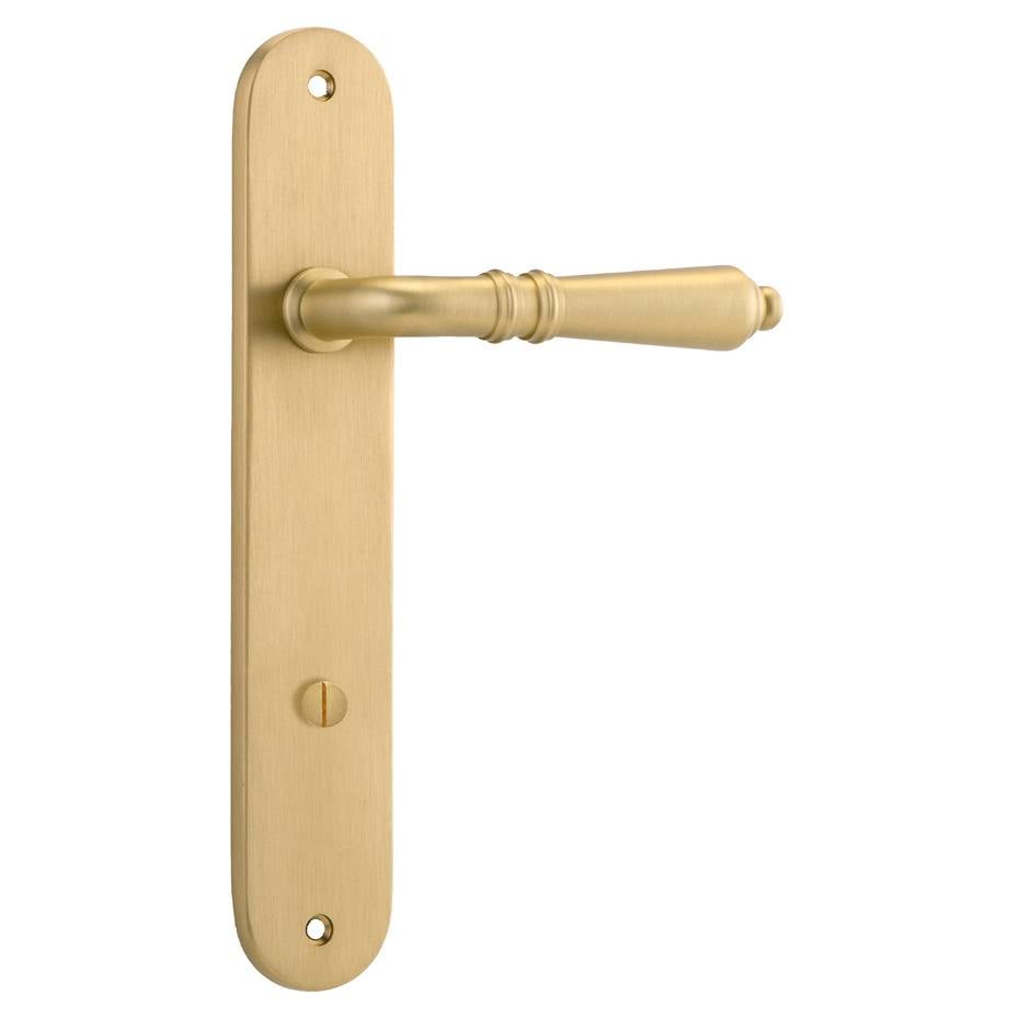 Sarlat Lever Oval Backplate Brushed Gold PVD