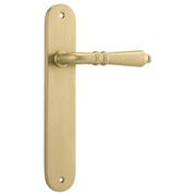 Sarlat Lever Oval Backplate Brushed Gold PVD