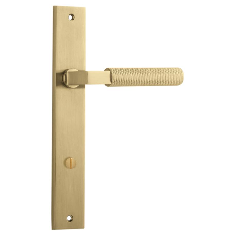 Brunswick Lever Brushed Gold Pvd Rectangular Backplate