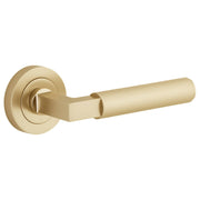Brunswick Lever Brushed Gold Pvd  Round Rose