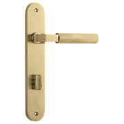 Brunswick Lever Brushed Gold Pvd Oval Backplate
