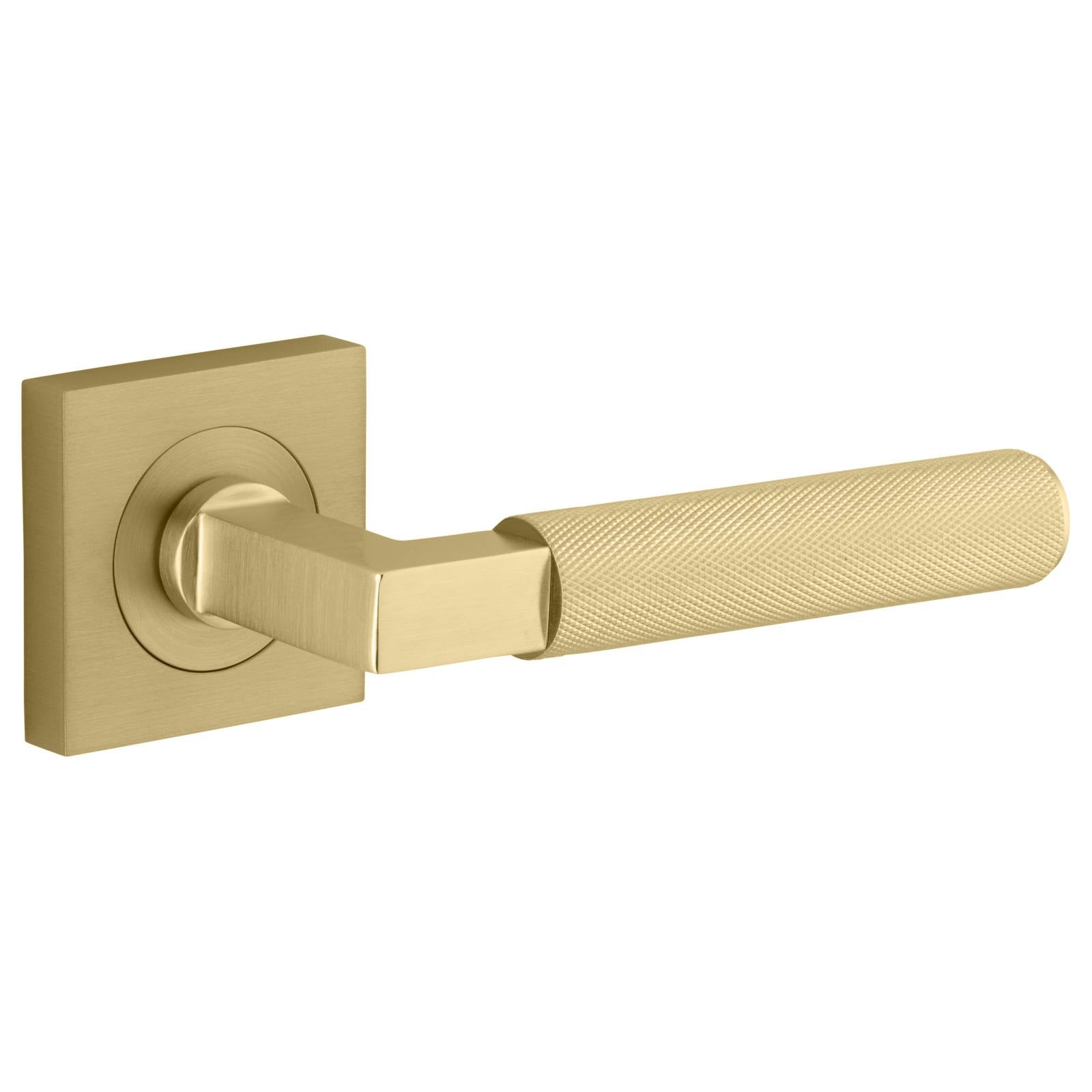Brunswick Lever Brushed Gold Pvd  Square Rose