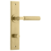 Brunswick Lever Brushed Gold Pvd Chamfered Backplate