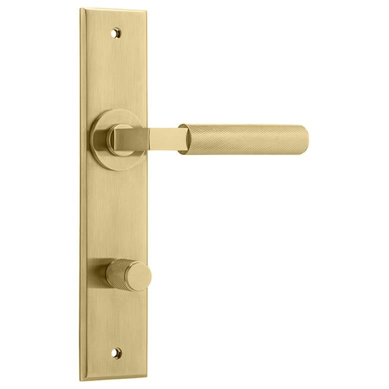 Brunswick Lever Brushed Gold Pvd Chamfered Backplate
