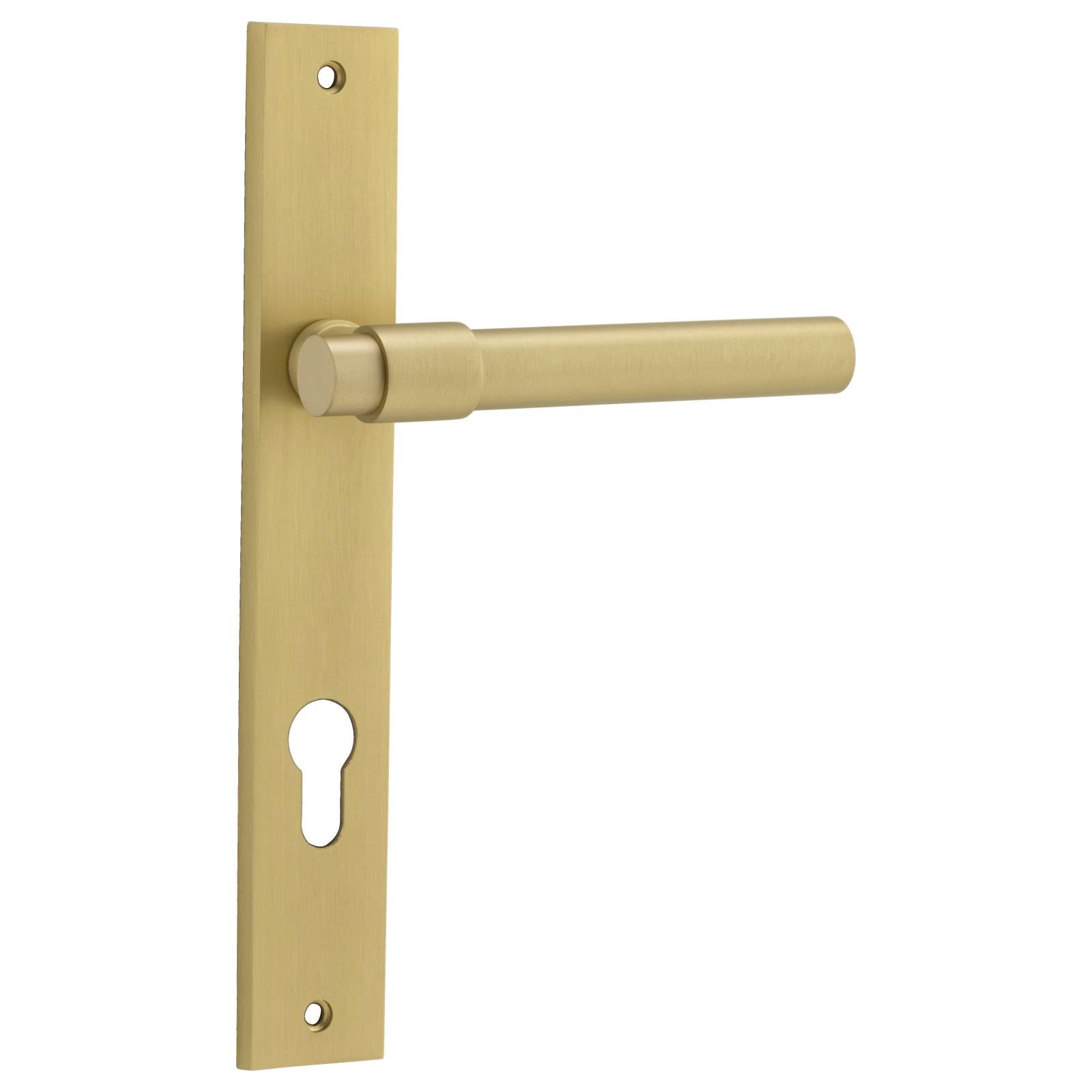 Helsinki Lever Rectangular Backplate Brushed Gold PVD