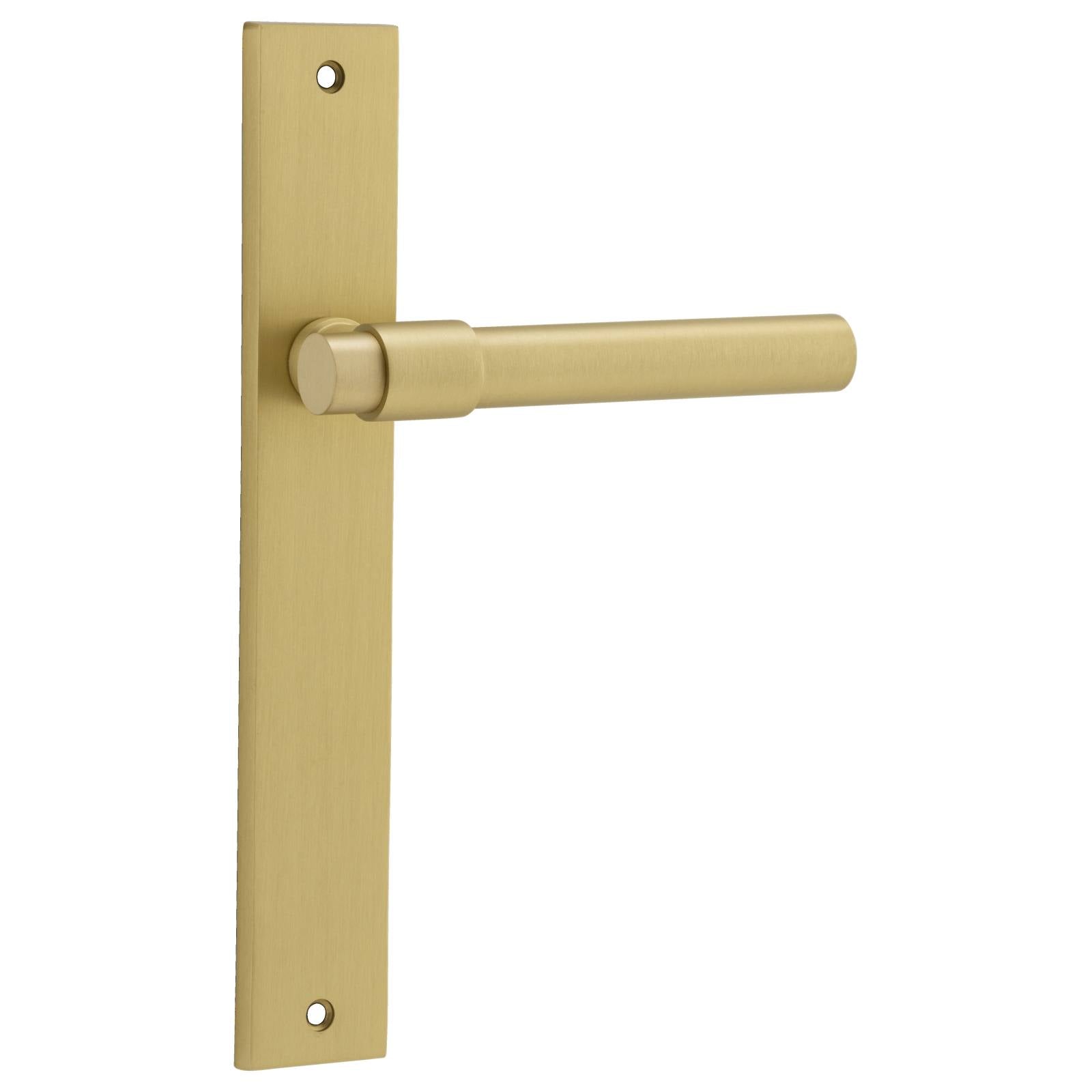 Helsinki Lever Rectangular Backplate Brushed Gold PVD