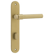 Helsinki Lever Oval Backplate Brushed Gold PVD