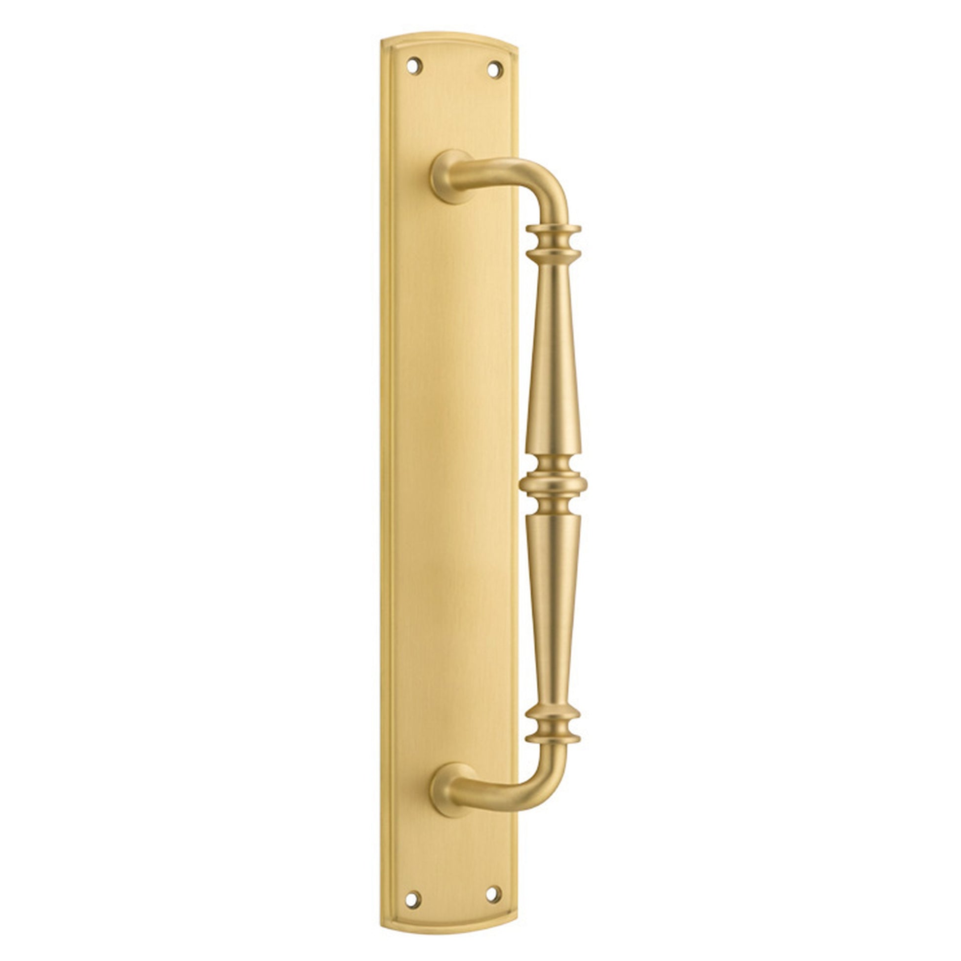 Sarlat Pull Handle on Backplate, Brushed Gold PVD
