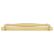 Sarlat Cabinet Pull w Backplate CTC256mm Brushed Gold PVD