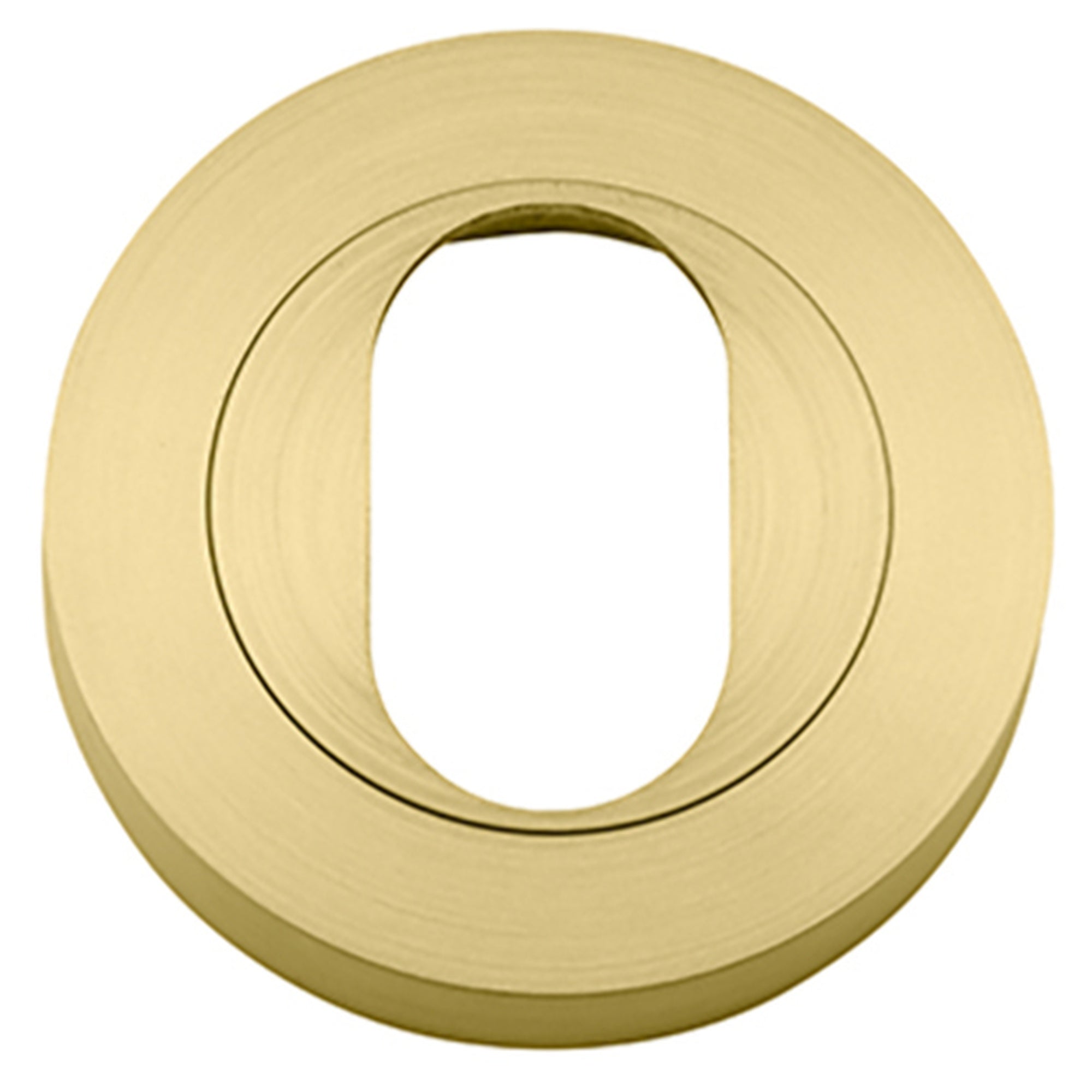 Euro Escutcheons Round, Brushed Gold PVD