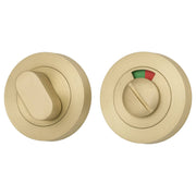 Privacy Turn w Indicator Round Brushed Gold PVD