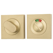 Privacy Turn w Indicator Square Brushed Gold PVD