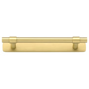 Helsinki Cabinet Pull w BackplateCTC128mm Brushed Gold PVD