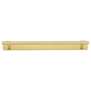 Helsinki Cabinet Pull w BackplateCTC256mm Brushed Gold PVD
