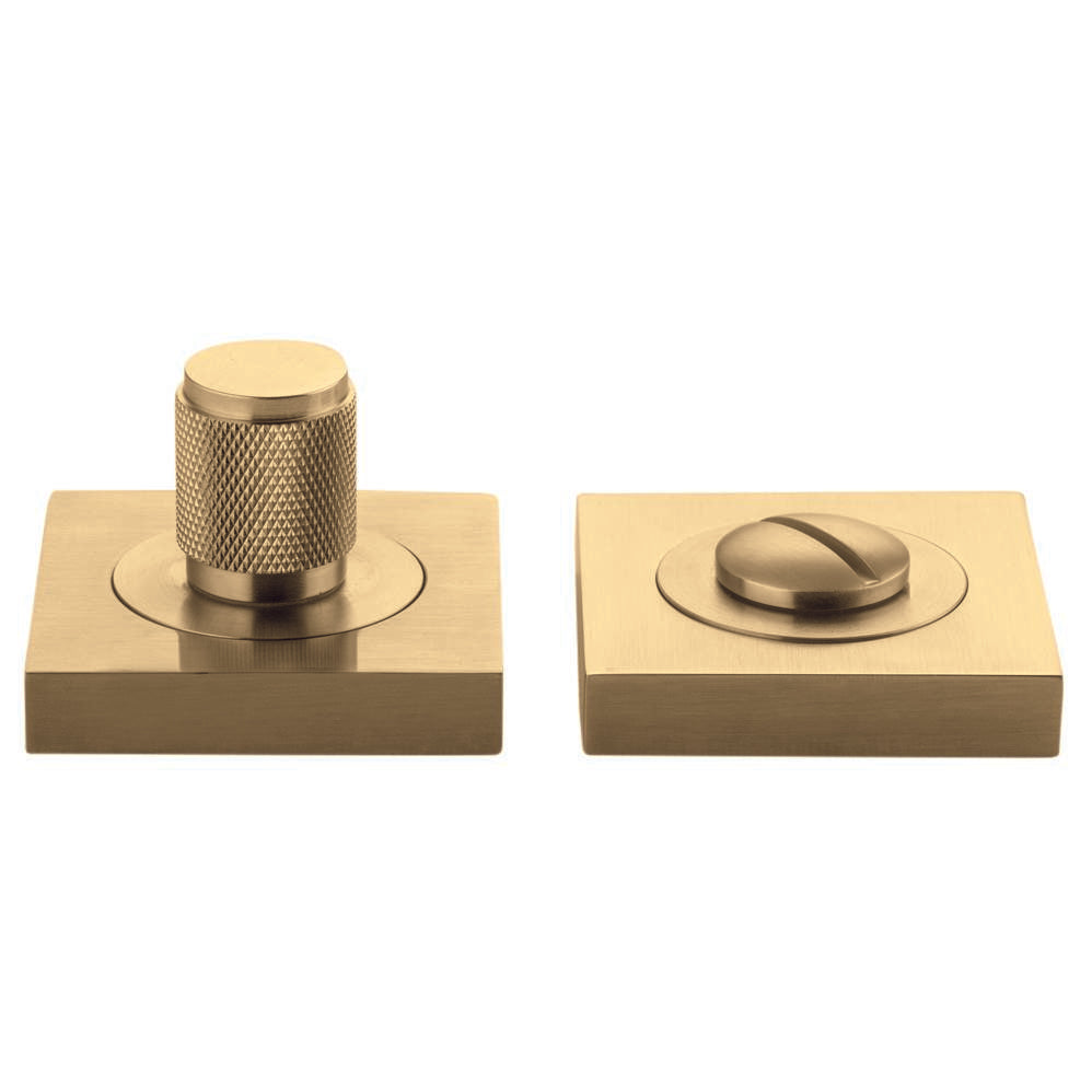 Brunswick Privacy Turn Brushed Gold Pvd Square