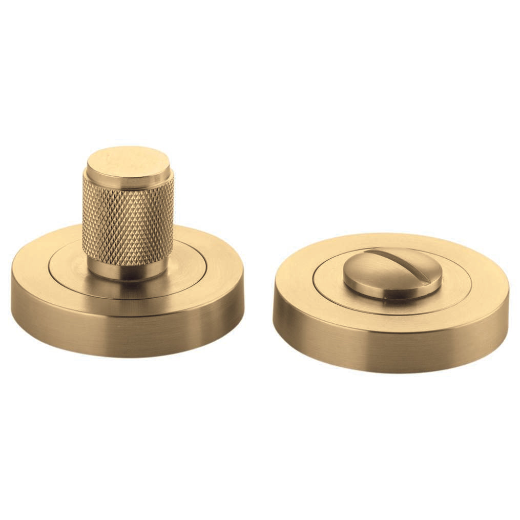 Brunswick Privacy Turn Brushed Gold Pvd Round