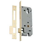 85mm Euro Mortice Locks 45mm Backset Brushed Gold PVD