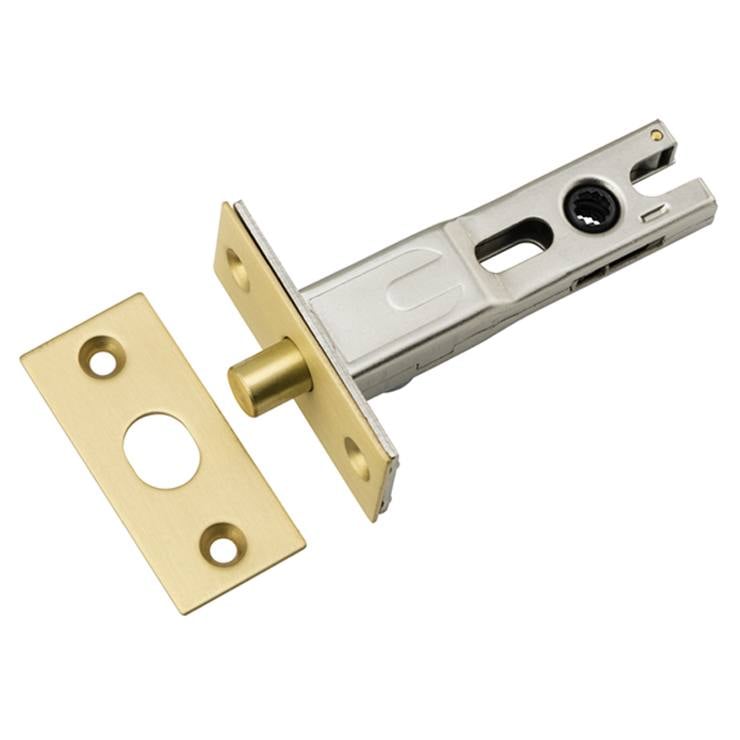 Privacy Bolt Round 60mm Backset, Brushed Gold PVD