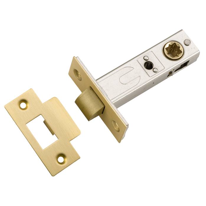 Iver Split Cam Tube Latch 60mm Backset, Brushed Gold PVD