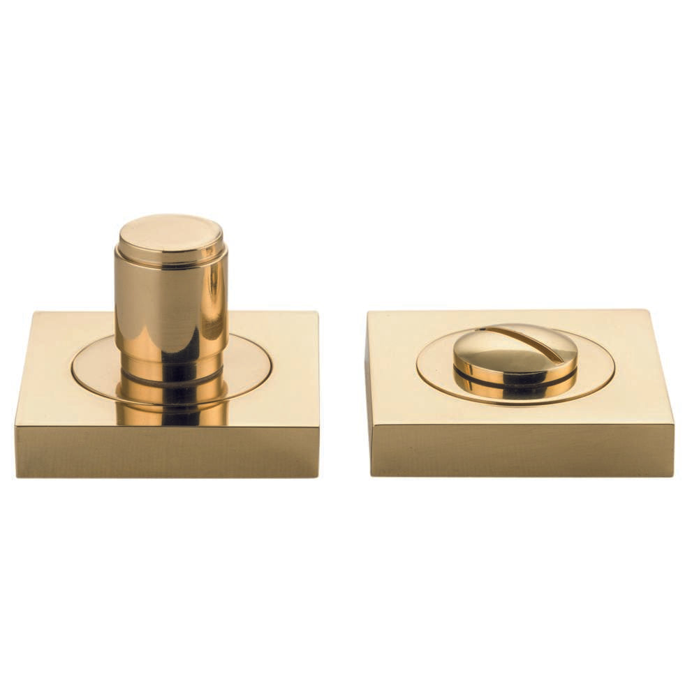 Berlin Privacy Turn Polished Brass Square