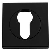 Escutcheon Euro Sq Concealed Fix Pair MB D52xP10mm