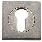 Escutcheon Euro Sq Concealed Fix Pair RN D52xP10mm