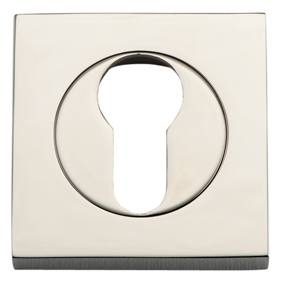 Escutcheon Euro Sq Concealed Fix Pair PN D52xP10mm