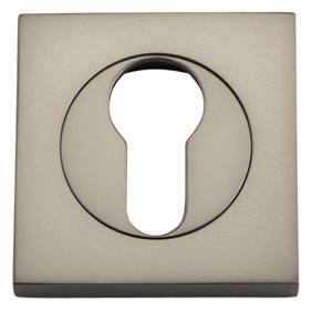 Escutcheon Euro Sq Concealed Fix Pair SN D52xP10mm