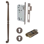 Sarlat Pull Handle 600mm Entrance Kit w Separate High Security Lock Signature Brass