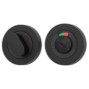 Privacy Turn With Indicator Round Matt Black