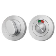 Privacy Turn With Indicator Round Brushed Chrome