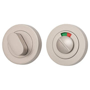 Privacy Turn With Indicator Round Satin Nickel