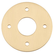Adaptor Plate Pair Round Rose, Brushed Brass