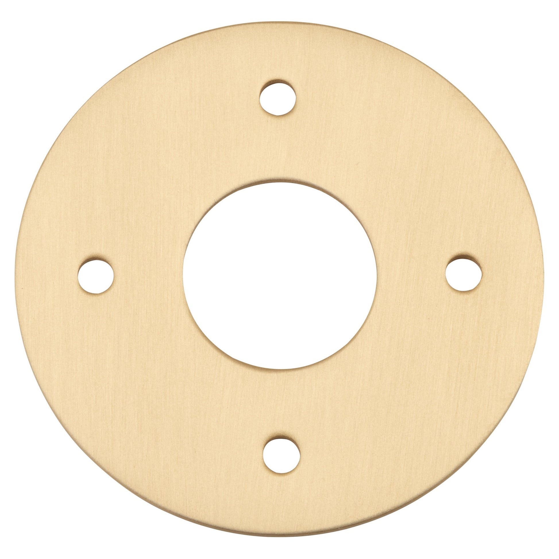 Adaptor Plate Pair Round Rose, Brushed Brass
