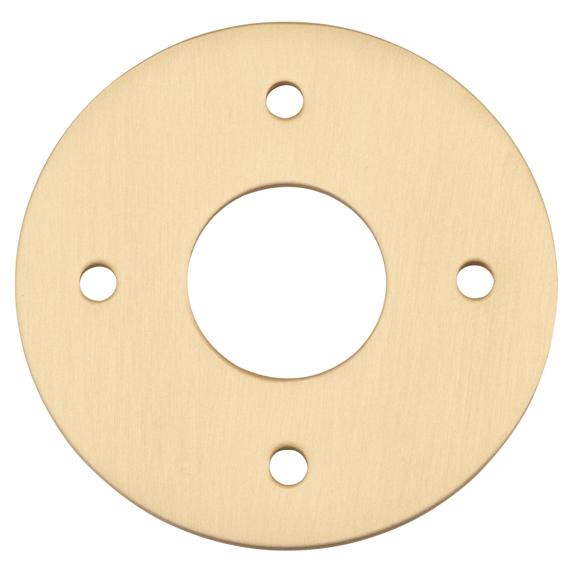 Adaptor Plate Pair Round Rose, Brushed Brass
