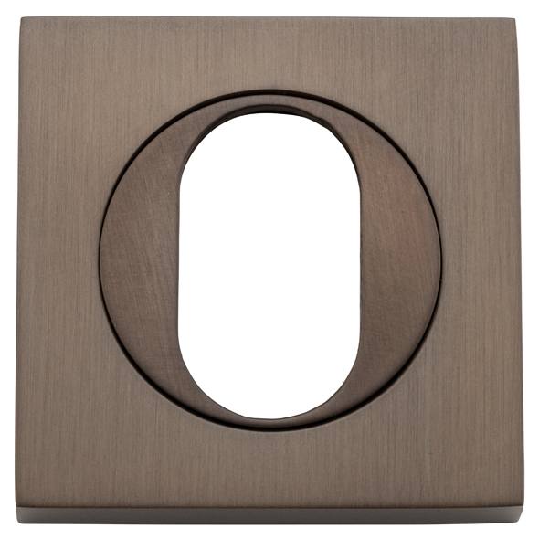 Oval Escutcheon Square Signature Brass