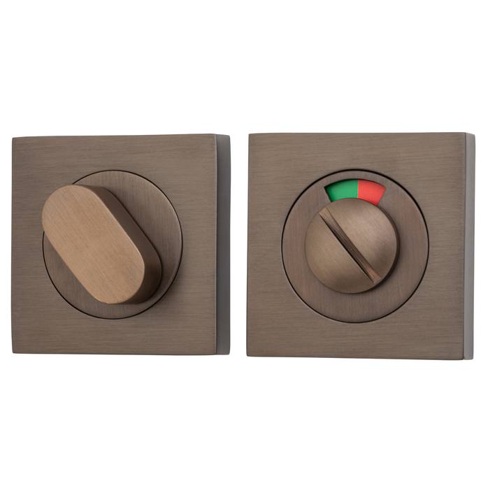 Privacy Turn With Indicator Square Signature Brass