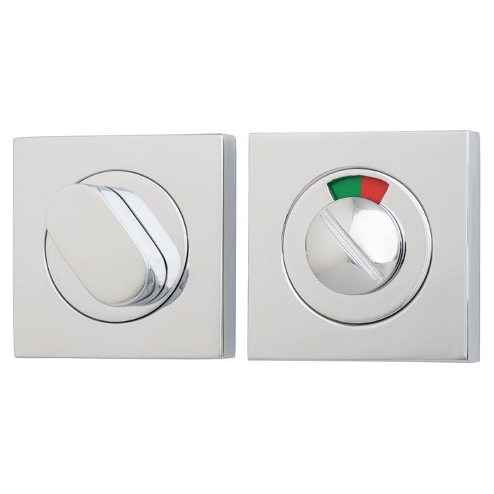 Privacy Turn With Indicator Square Polished Chrome