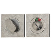 Privacy Turn With Indicator Square Distressed Nickel